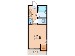 イ－ストハクラクヒルズＢの物件間取画像